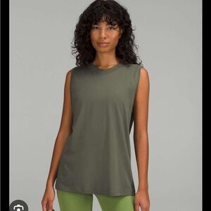 lululemon athletica Olive Green Tank Top